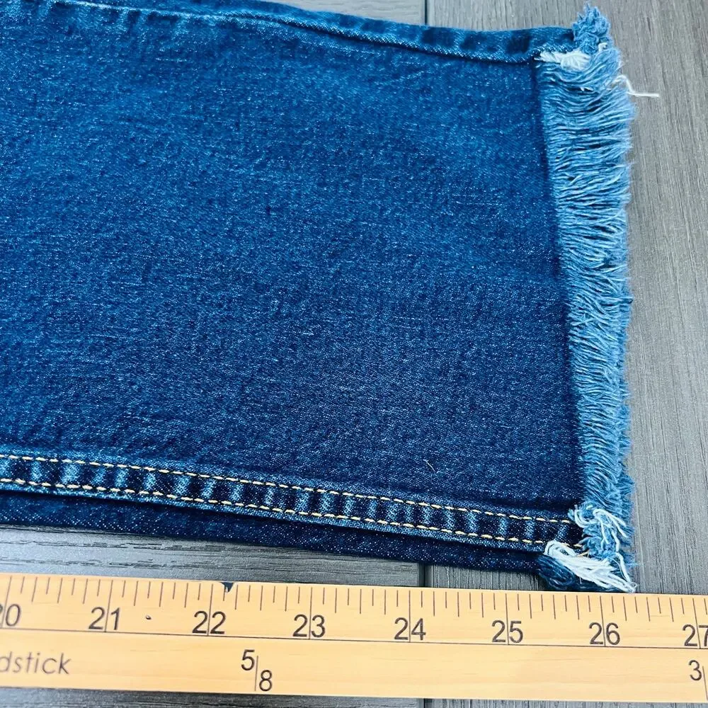 Levi's 511 Jeans Men's Size 38x30 Blue Altered Cut Raw Hem Measures 38x26